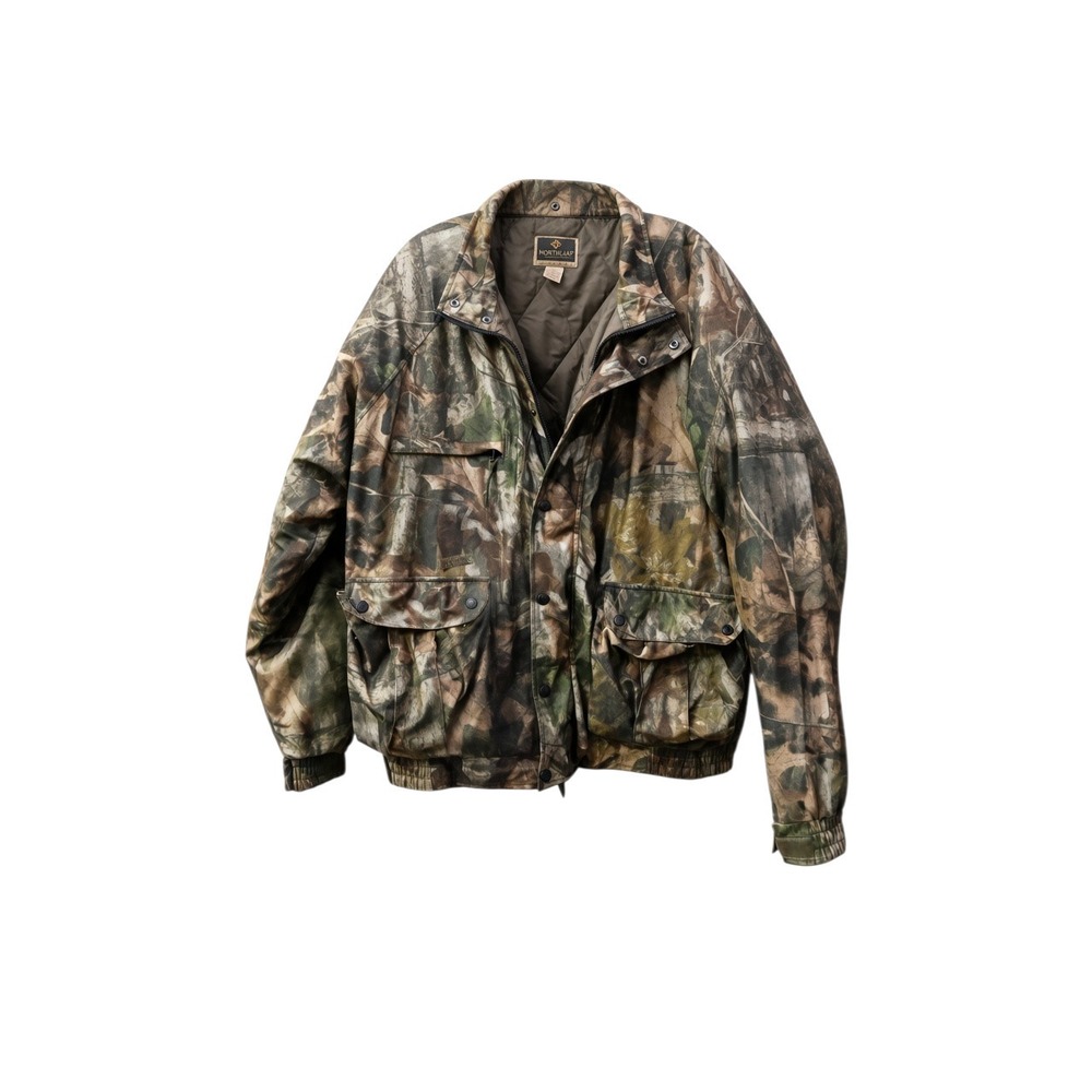 Northeast Outfitters Hunting Jacket Mens XL Camo Insulated Full Zip Pockets